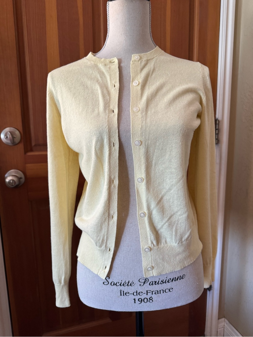 Butter Yellow Cardigan - Size XS